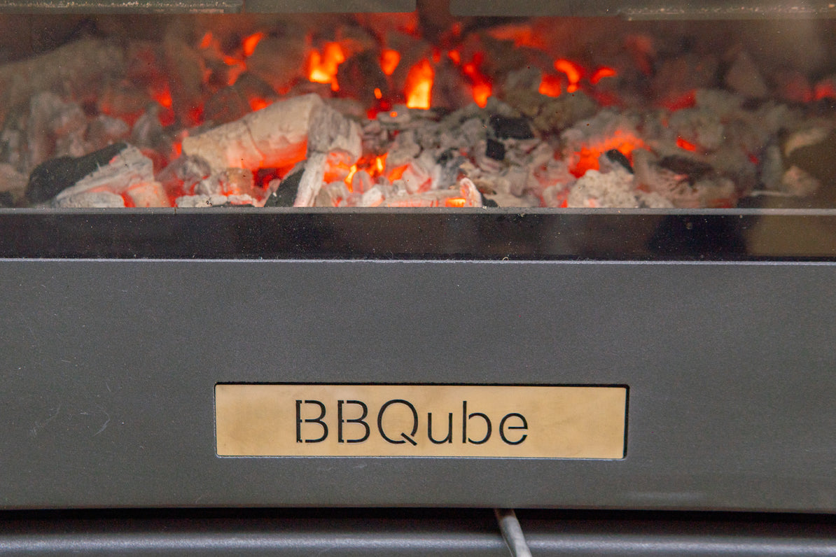 BBQube outdoor wood-burning stove and barbecue